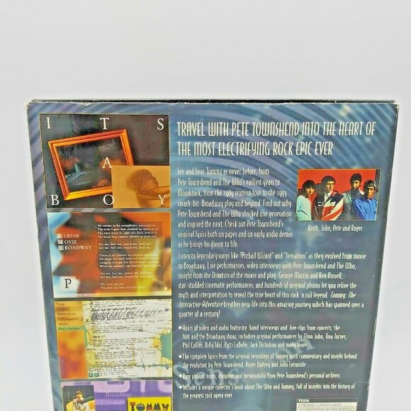 Tommy-The Who Interactive Adventure Interplay Windows CD-ROM 1996 Pete Townshend - Picture 3 of 9